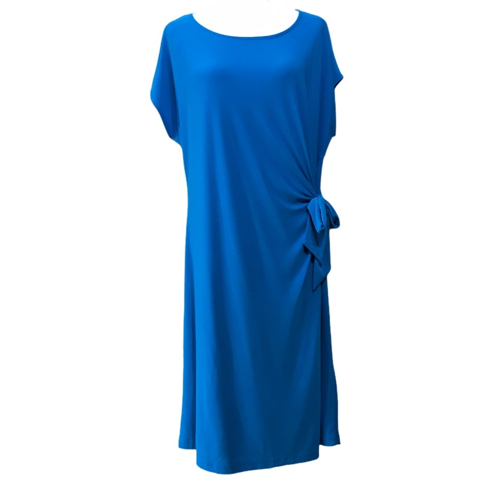 DKNY Knot Front Knee Length Shift Dress XL